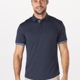Catalyst Polo | Point Collar | Flora Contrast