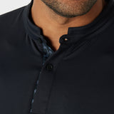 CATALYST POLO L/S | MANTRA COLLAR | PALM CONTRAST