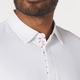 Catalyst Polo | Point Collar | Flamingo Contrast