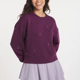 Crewneck Pullover | Sticks Embroidery