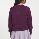 Crewneck Pullover | Sticks Embroidery