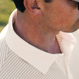Pique Polo | Cream Stripe