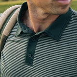 Pique Polo | Green Stripe