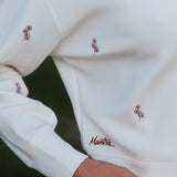 Crewneck Pullover | Azalea Embroidery