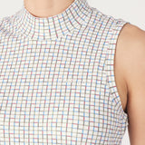 Pique Sleeveless Mock Neck | Spectrum