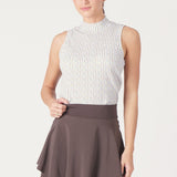Pique Sleeveless Mock Neck | Spectrum
