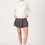 Women's Signature Mock Neck L/S | Sea Salt