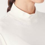 Women's Signature Mock Neck L/S | Sea Salt