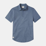 Catalyst Polo | Point Collar | Blue Topo