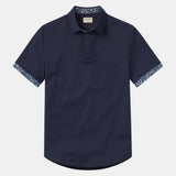 Catalyst Polo | Point Collar | Flora Contrast